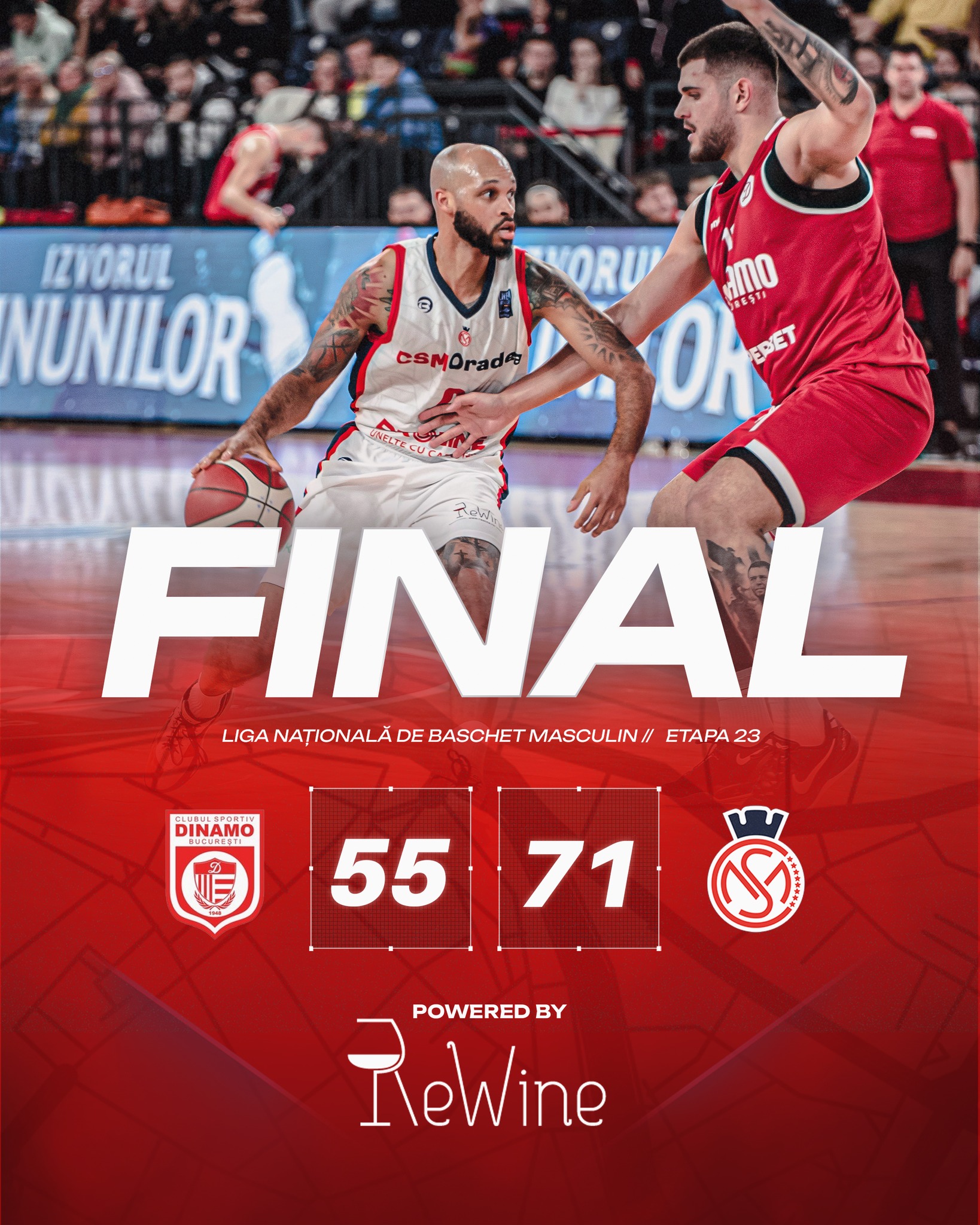 Baschetbalistii oradeni domina clar duelul cu Dinamo