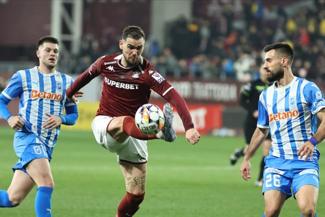 Superliga Craiova a invins Rapid gol decisiv tarziu