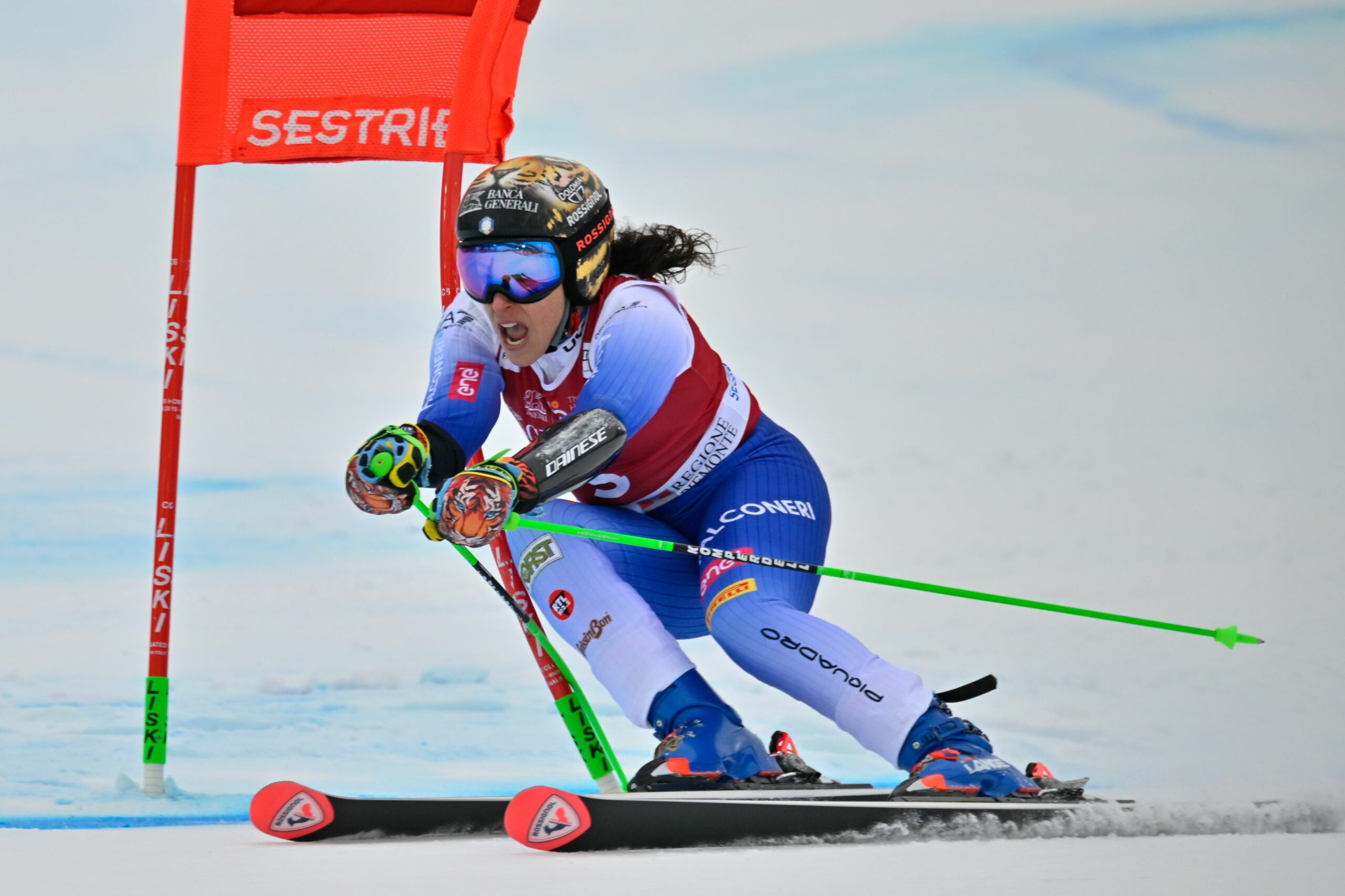 Federica Brignone accident grav in campionatul italian de schi