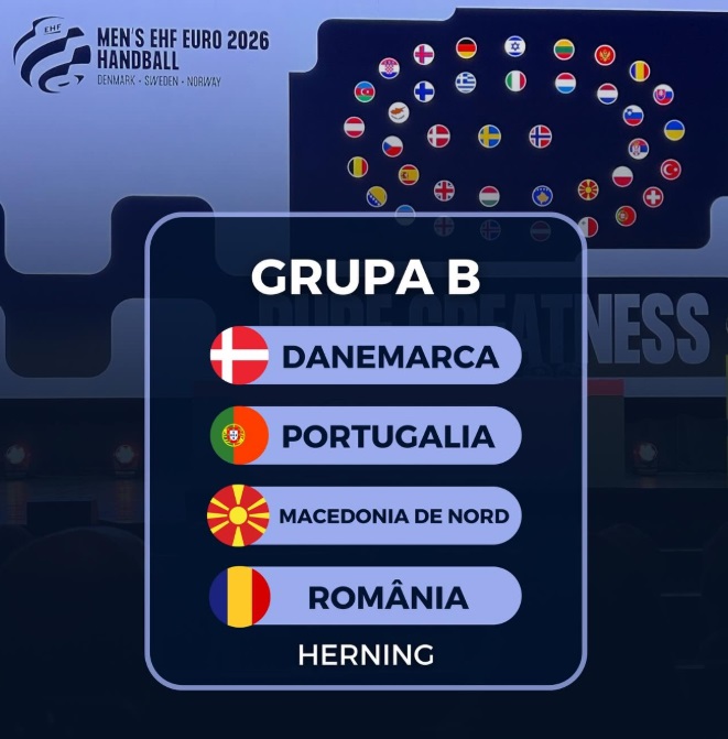 Handbal EURO 2026 Romania incepe cu Portugalia