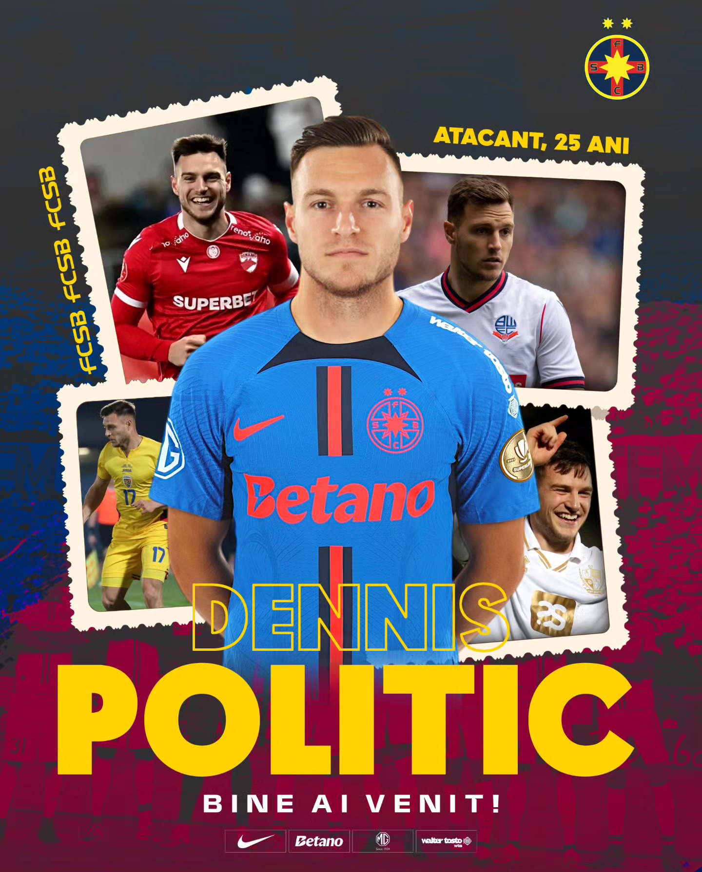 FCSB a anuntat transferul lui Dennis Politic de la Dinamo