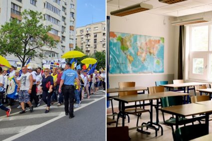 Haos in prima zi de scoala proteste ale dascalilor
