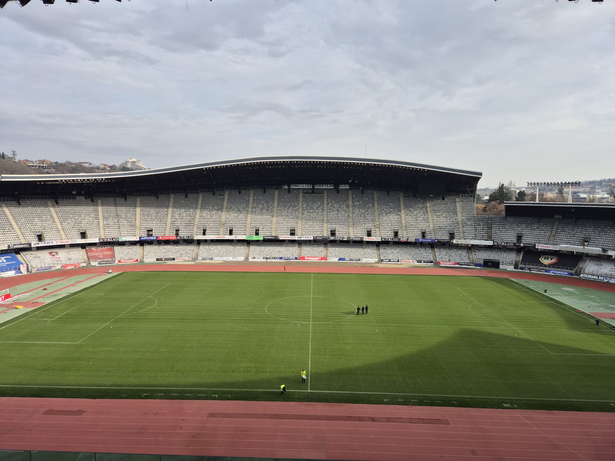 Gazon hibrid nou pe Cluj Arena utilizare crescut de cinci ori