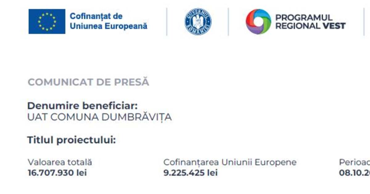 Construirea unei gradinite in Cora Dumbravita