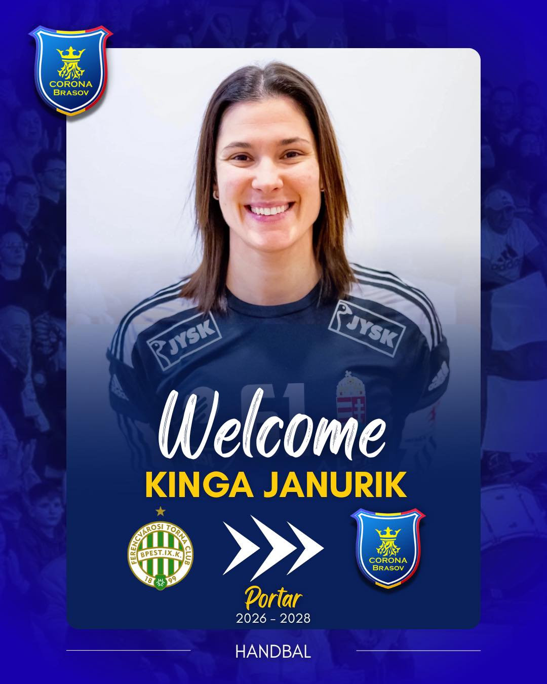 CSM Corona Brasov anunta transferul portarului Kinga Janurik pentru vara anului 2026