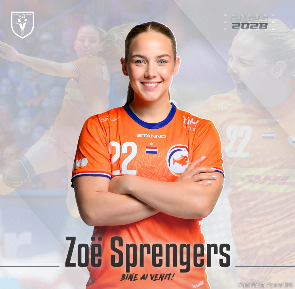 Handbal SCM Ramnicu Valcea a anuntat transferul extremei Zoe Sprengers din echipa nationala a Olandei