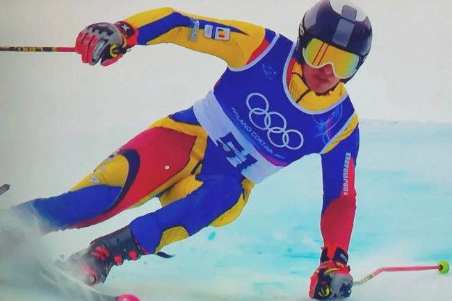 Alexandru Stefanescu poziia 32 dupa prima mana la slalom in competitia de la Milano Cortina 2026