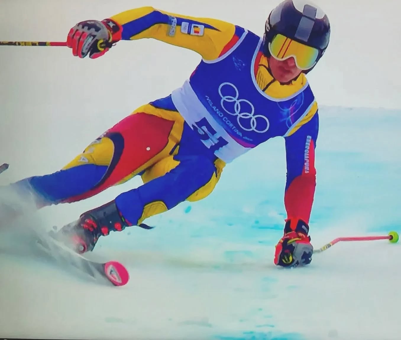 Alexandru Stefanescu poziia 32 dupa prima mana la slalom in competitia de la Milano Cortina 2026