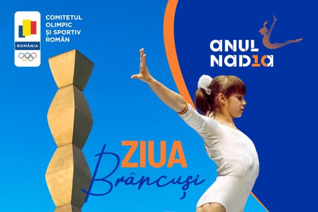 COSR evidentiaza legatura dintre arta si sport cu ocazia Zilei Nationale Constantin Brancusi comparatie cu nota 10 obtinuta de Nadia Comaneci