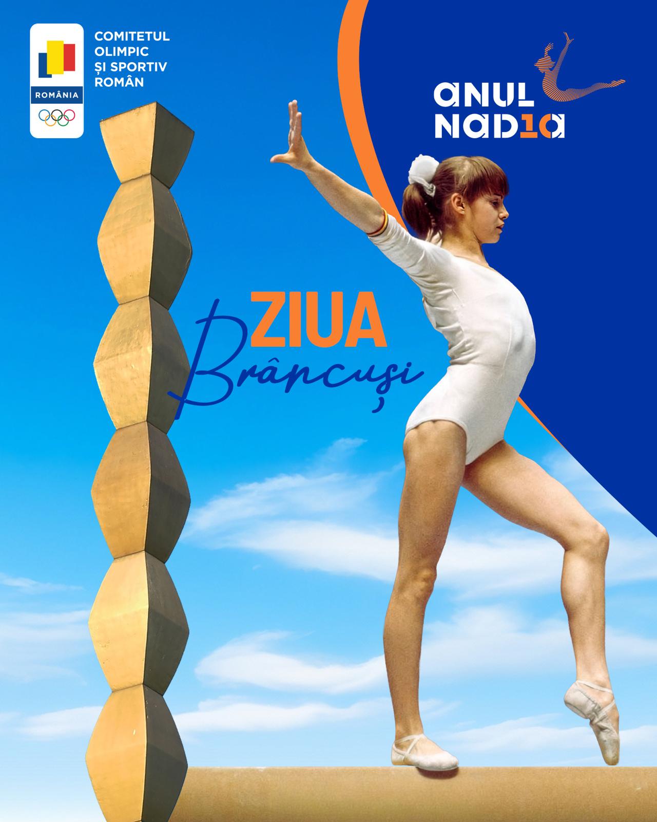 COSR evidentiaza legatura dintre arta si sport cu ocazia Zilei Nationale Constantin Brancusi comparatie cu nota 10 obtinuta de Nadia Comaneci