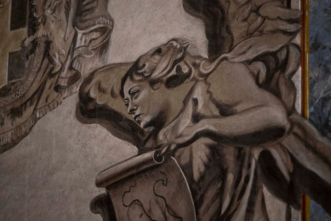 Chipul lui Meloni pictat pe o basilica din Roma