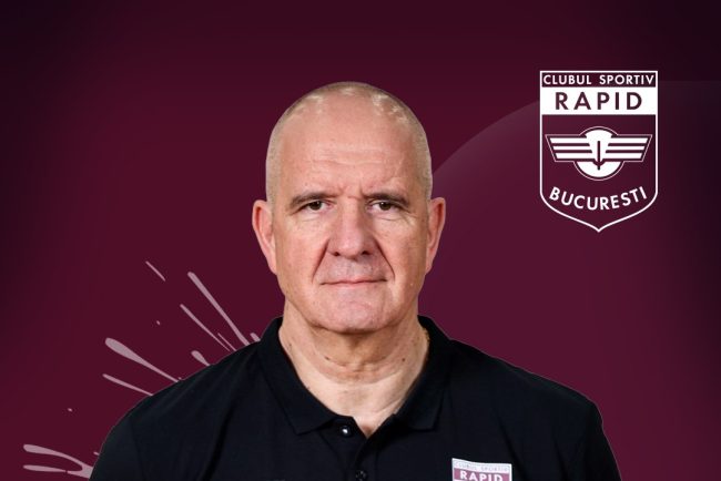 Echipa de baschet masculin Rapid Bucuresti isi finalizeaza colaborarea cu antrenorul Milan Skobalj