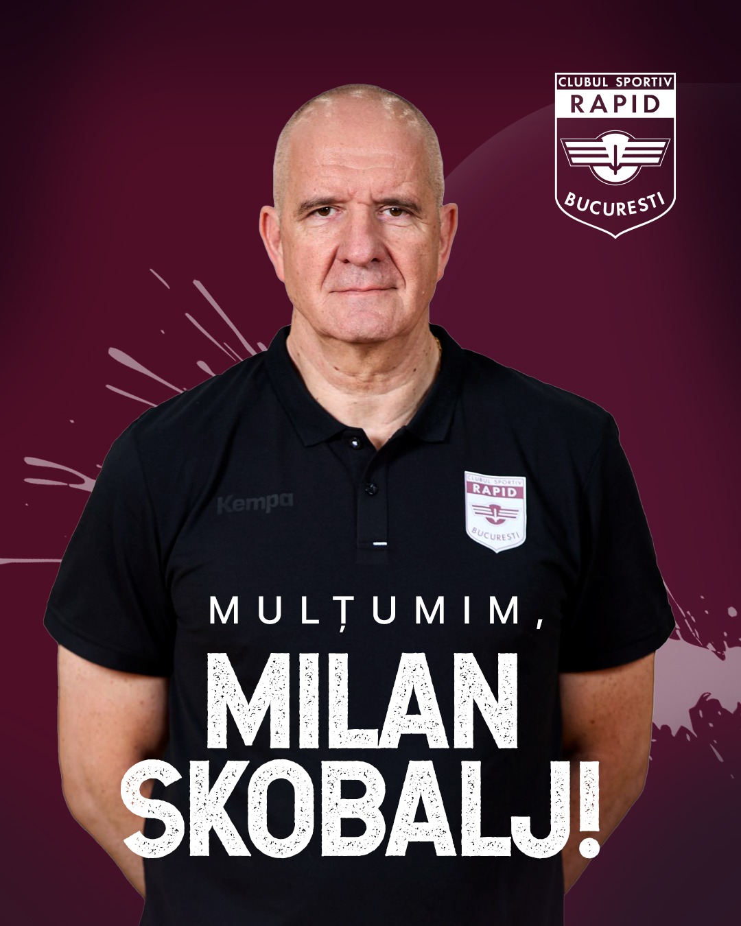 Echipa de baschet masculin Rapid Bucuresti isi finalizeaza colaborarea cu antrenorul Milan Skobalj
