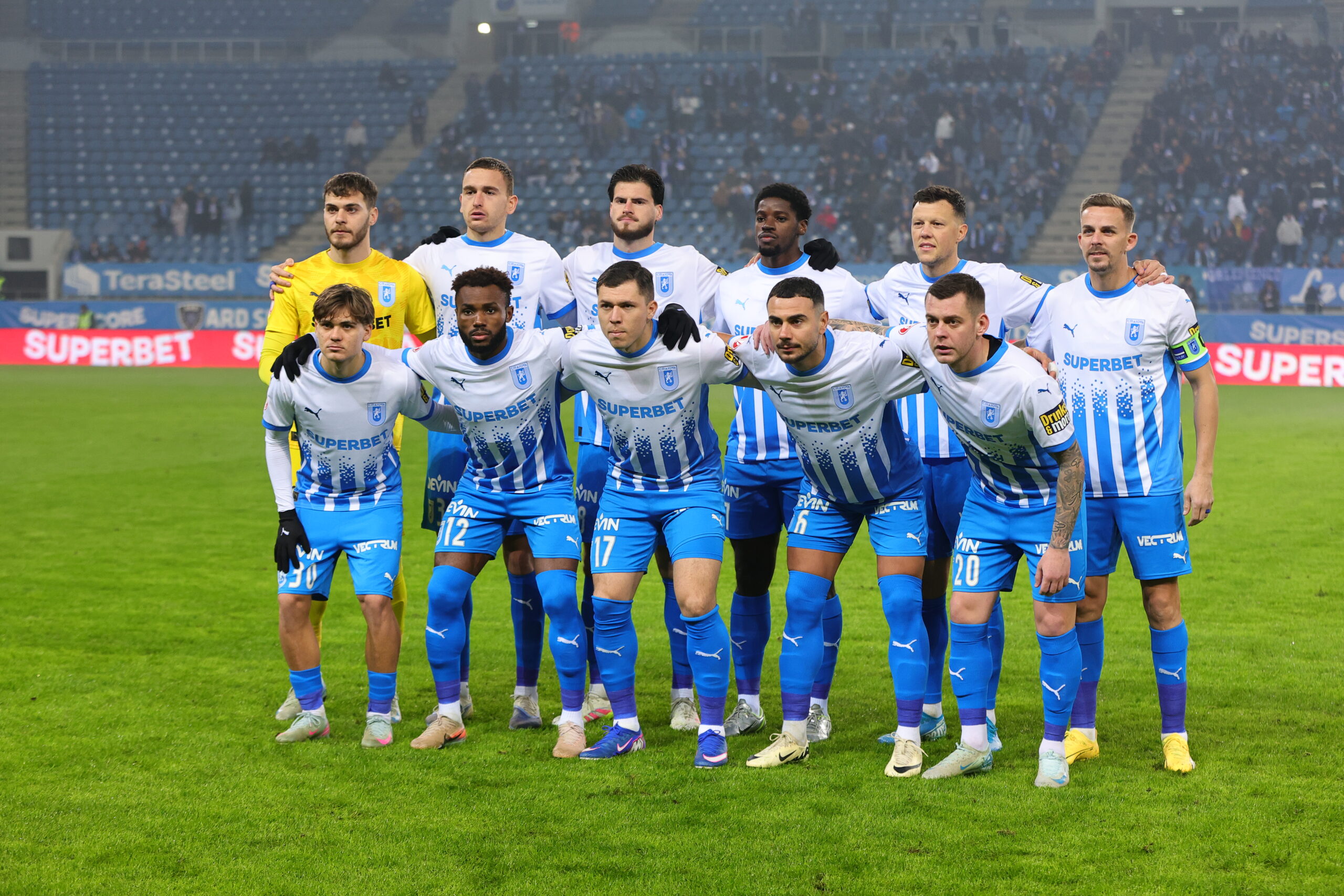 Liderul Superligii Universitatea Craiova se va confrunta duminica cu Unirea Slobozia