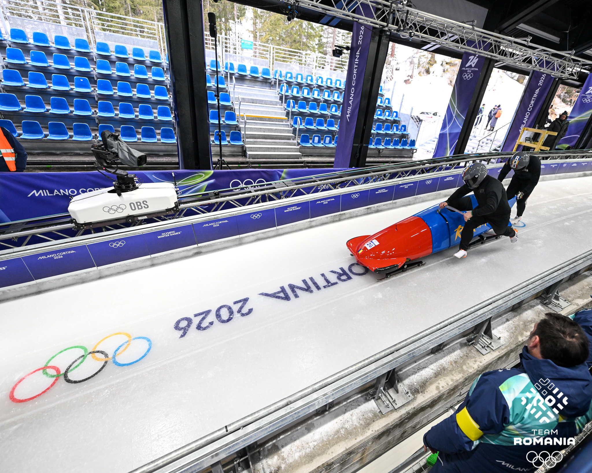 Milano Cortina 2026 Echipajul masculin de bob 2 persoane din Romania ocupa locul 10 dupa prima mansa