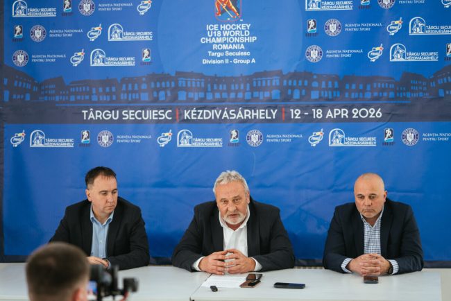 Hochei mondial la Targu Secuiesc Romania U18 joaca acasa cu speranta de a castiga o medalie