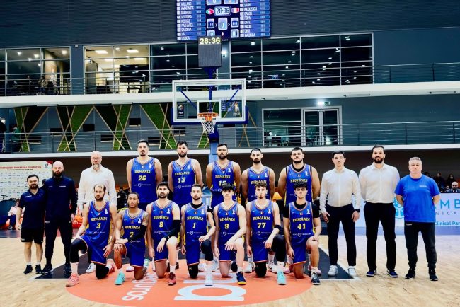 Nationale de baschet masculin a Romaniei infrunta o infrangere in Portugalia in preliminariile Cupei Mondiale