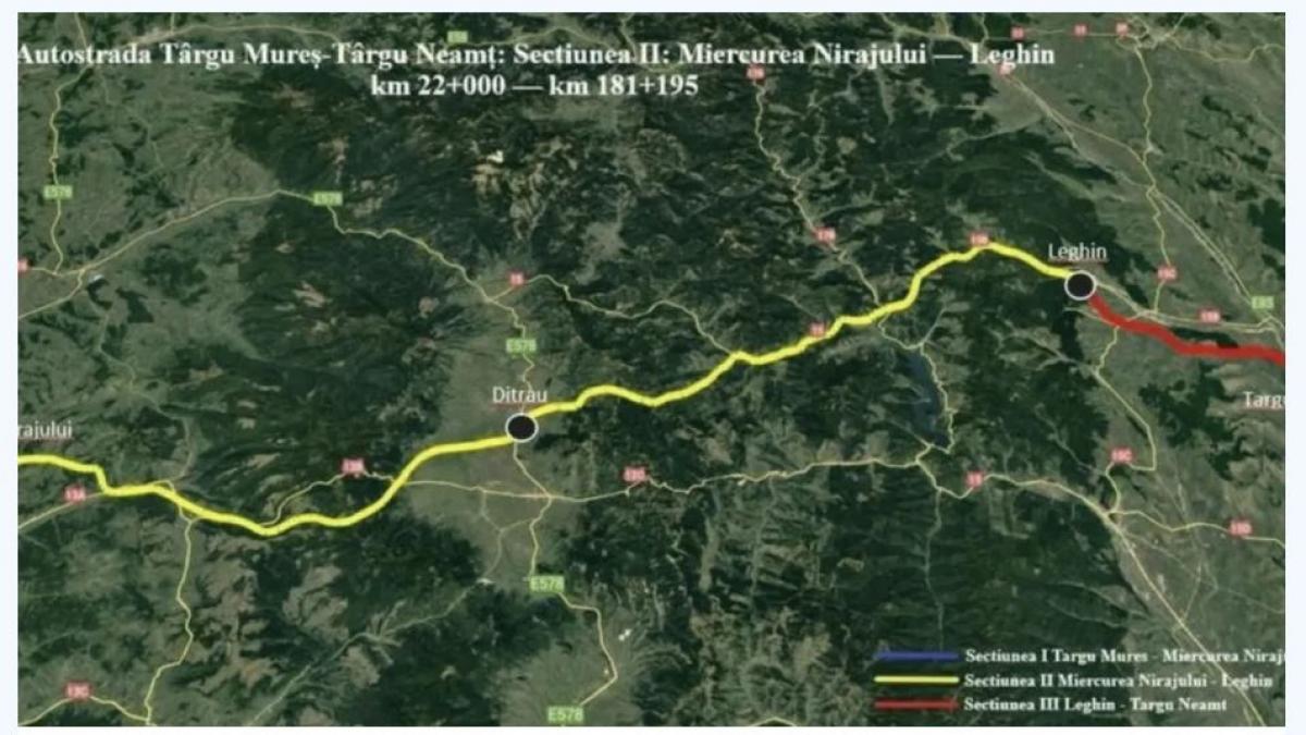 Autostrada A8 progreseaza CNAIR a demarat licitatia pentru segmentul Miercurea Nirajului Sarateni Care