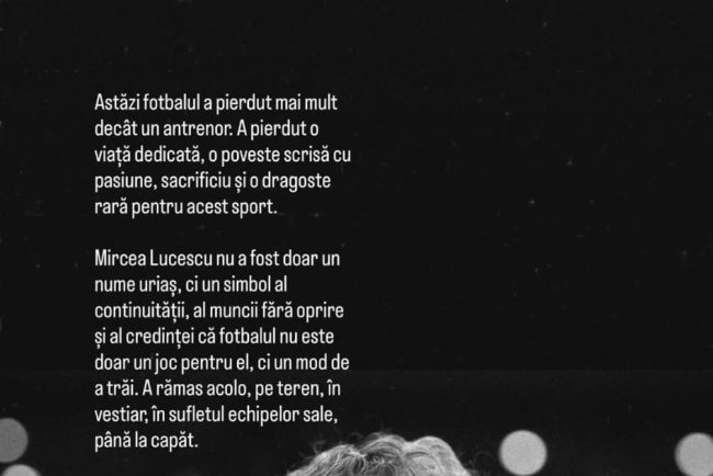 Simona Halep despre Mircea Lucescu A ramas prezent pe terren in vestiar in sufletul echipelor sale