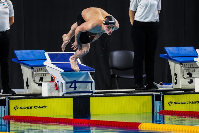 David Popovici calificat cu al doilea timp in finala probei de 50 m liber la Trofeul Settecolli din Roma