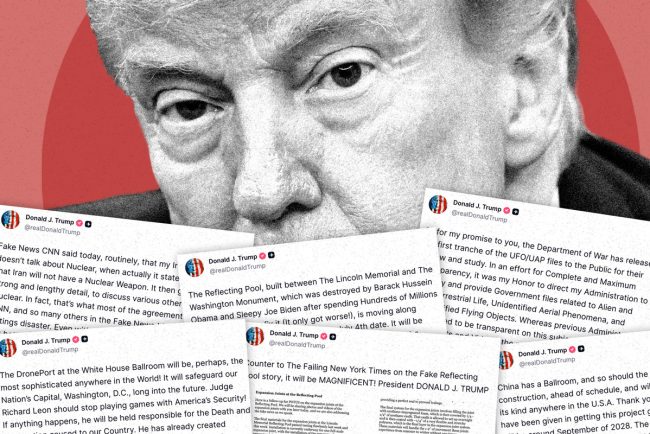 Renovarea DC conflictul din Iran si intalniri cu extraterestri O luna cu Donald Trump pe Truth Social
