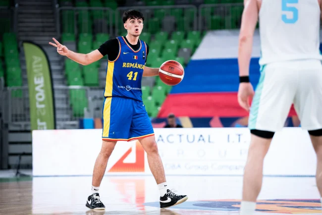 Codrut Dinu unul dintre liderii EuroBasket U20 inaintea meciului Romaniei cu Spania din optimi