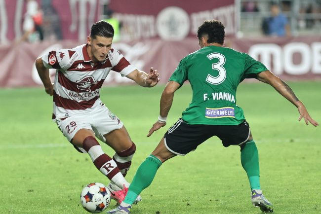 Rapid Bucuresti finalizeaza prima etapa din Superliga de fotbal cu o victorie stransa impotriva Sepsi