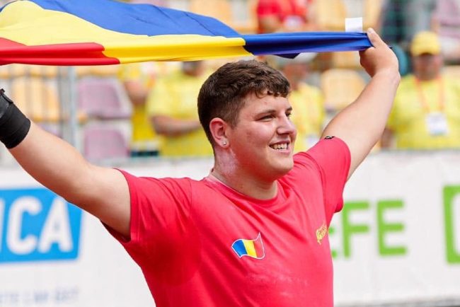 Atletul roman Stefan Ciobanu clasat pe locul 8 in finala probei de aruncare a greutatii la Campionatul Mondial U20