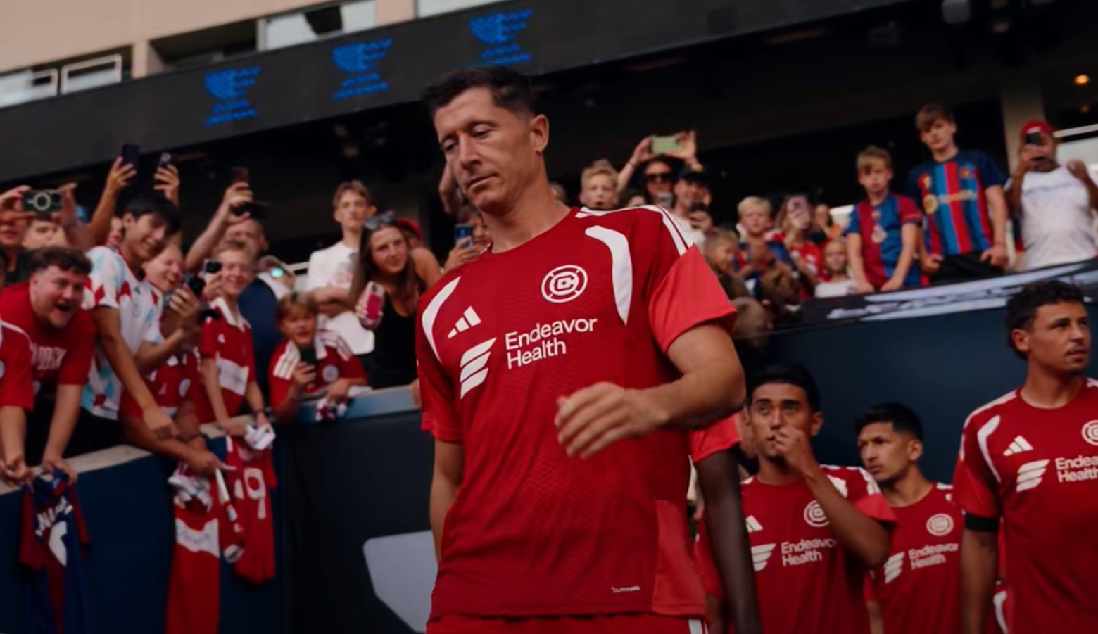 Robert Lewandowski fara sut pe poarta Chicago Fire este eliminata din Leagues Cup de Monterrey