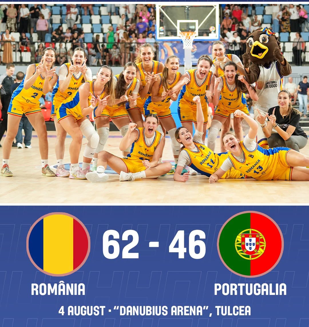 Romania s a calificat in semifinale la Europenele U18 de baschet feminin si este la un pas de promovarea in Divizia A