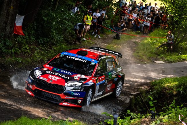 Simone Tempestini cel mai rapid in calificarile Barum Czech Rally etapa a cincea a Campionatului European