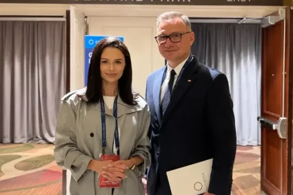 Ana Maria Păcuraru discută cu Andrzej Duda la summitul Concordia, în marja ONU