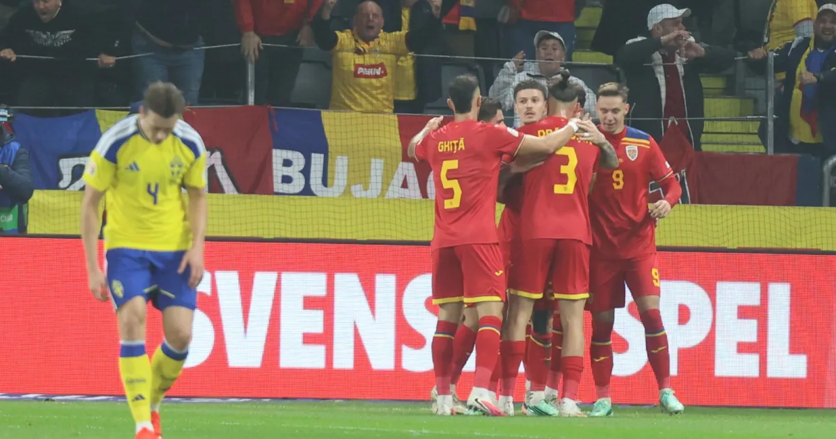 Suedia – România 2-1. „Tricolorii” debutează cu înfrângere în Liga Națiunilor
