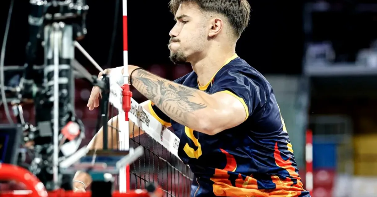 Voleibalistul român care impresionează la EuroVolley