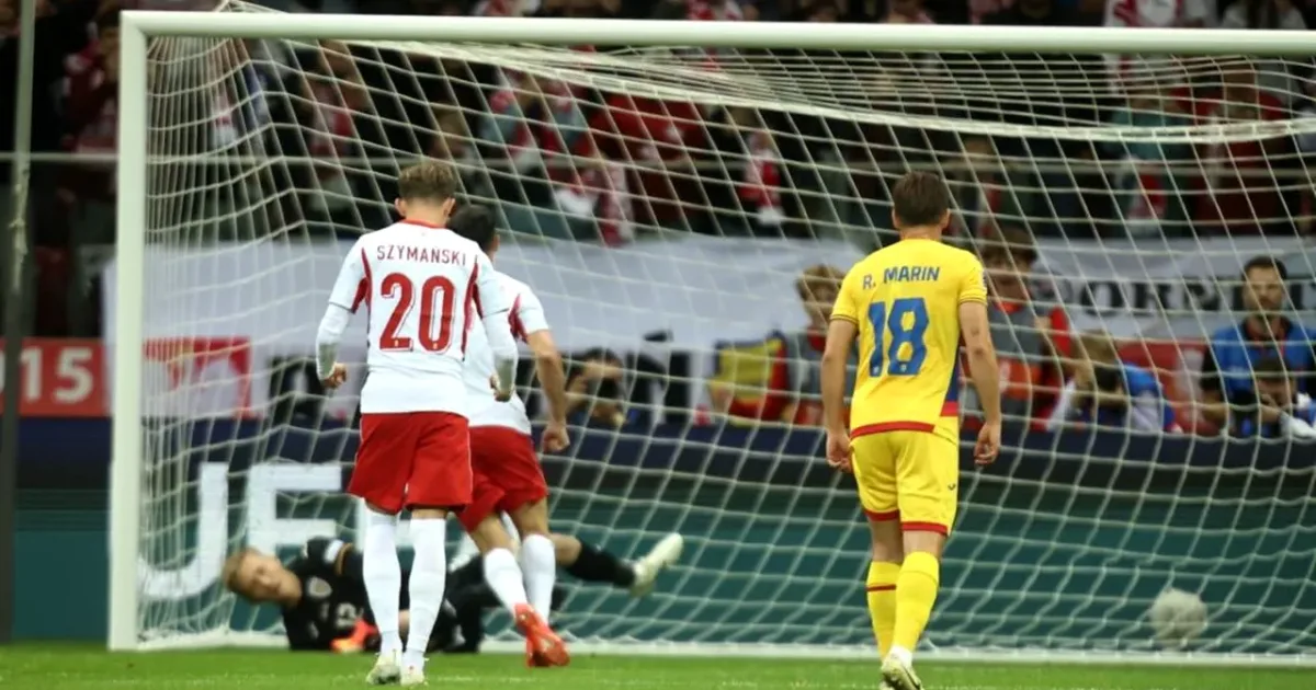 Polonia – România 1-0 în Liga Națiunilor. Tricolorii, în 10 după eliminarea lui Drăgușin
