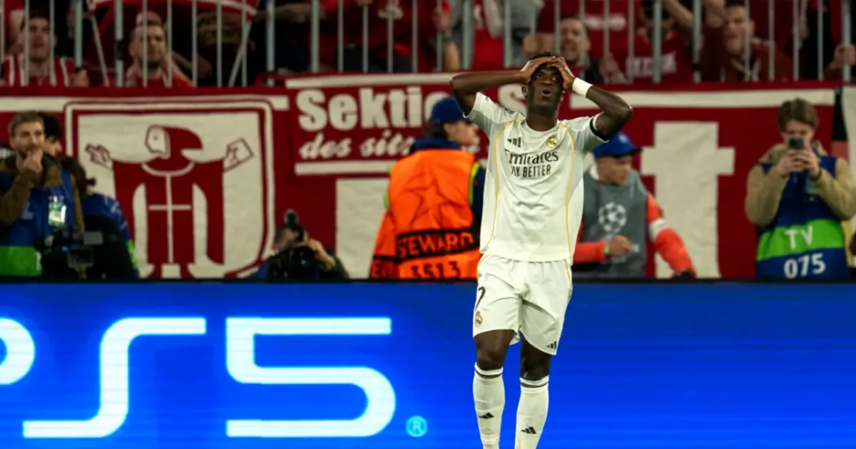 Vinicius a marcat, dar VAR i-a anulat golul și l-a eliminat la Real Madrid